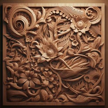 Patterns and decorations Rendering 2 3d model